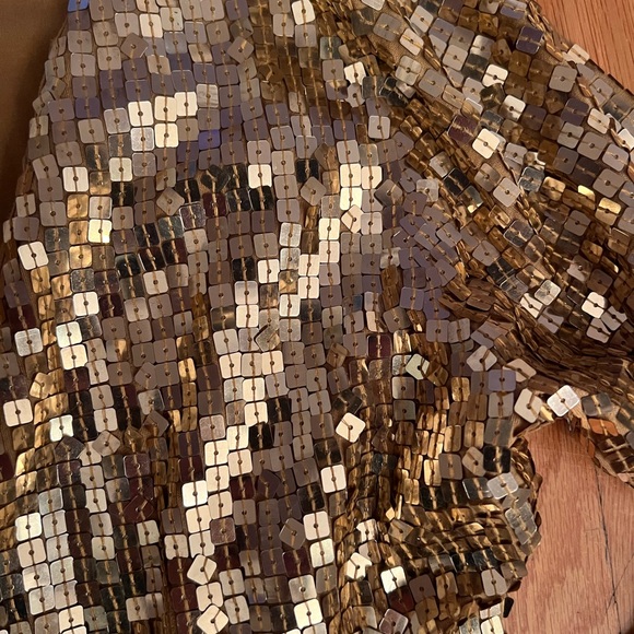 Vintage 80s Holt Renfrew montreal Solid Gold color 2pc set 🥂🍾 - Picture 5 of 5